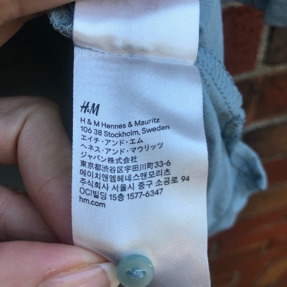 H&M top blueish grey color - Picture 4 of 6